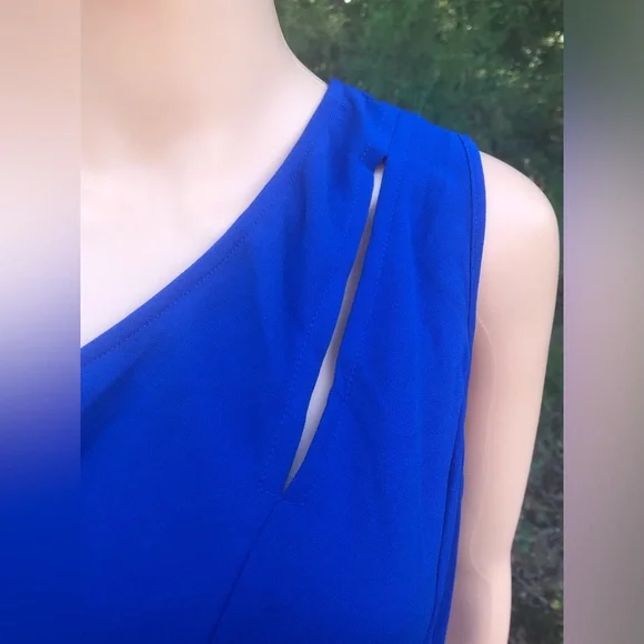 NWT PrettyGarden Blue One Shoulder Dress - Picture 14 of 14